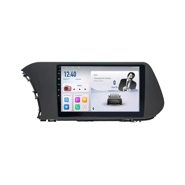 Hyundai i20 2020-2025 Android Multimedya 10 inç 6-64 GB CarPlay Navigasyon Ekran ürün görseli 1