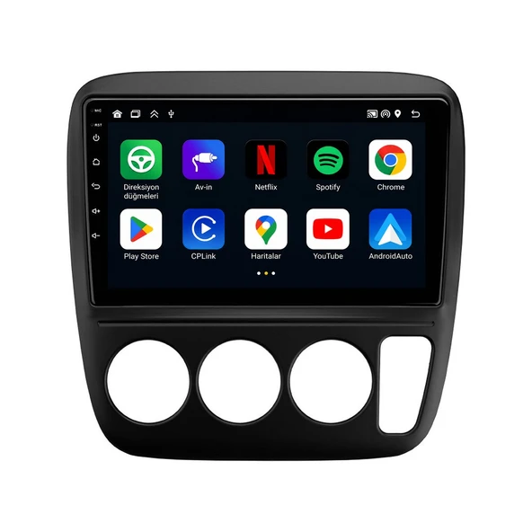 Honda CR-V 1997-2001 Android Multimedya 9 inç 4-32 GB CarPlay Navigasyon Ekran ürün görseli 1