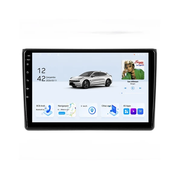 Seat Exeo 2009-2011 Android Multimedya 9 inç 10-256 GB Pro CarPlay Navigasyon Ekran ürün görseli 1