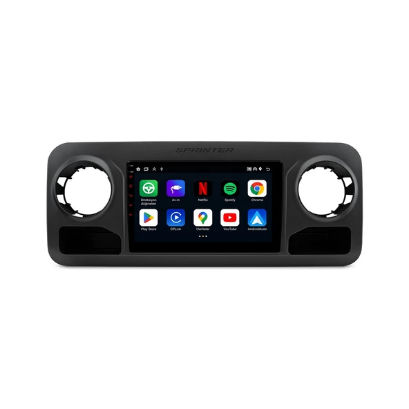 Mercedes Sprinter 2019-2026 Android Multimedya 10 inç 4-32 GB CarPlay Navigasyon Ekran ürün görseli 1