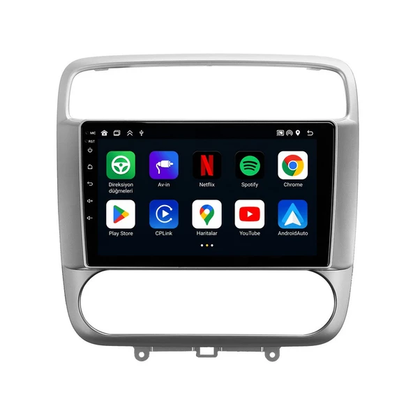 Honda Stream 2001-2004 Android Multimedya 9 inç 8-64 GB CarPlay Navigasyon Ekran ürün görseli 1