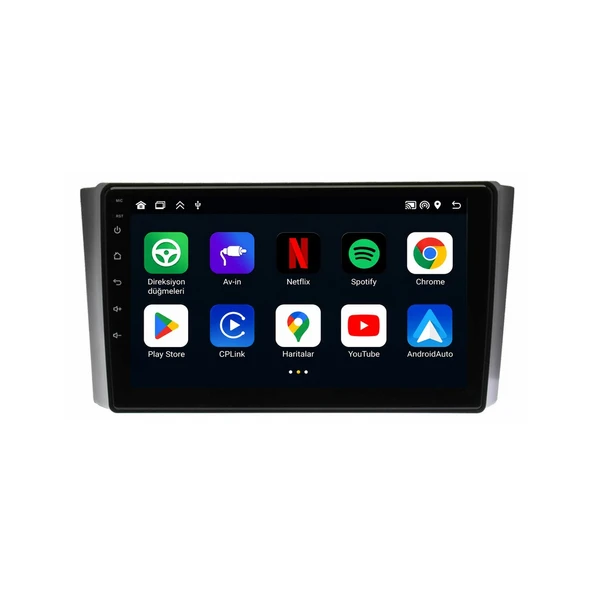 SsangYong Rexton 2008-2011 Android Multimedya 9 inç 10-256 GB Pro CarPlay Navigasyon Ekran ürün görseli 1