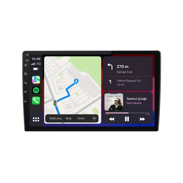 Kia Ceed 2008-2011 Android Multimedya 9 inç 8-128 GB Pro CarPlay Navigasyon Ekran ürün görseli 1