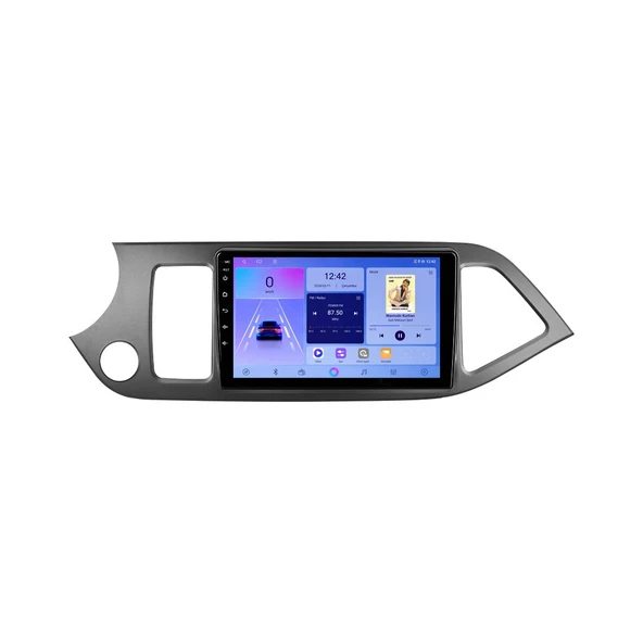 Kia Picanto 2011-2016 Android Multimedya 9 inç 8-64 GB CarPlay Navigasyon Ekran ürün görseli 1