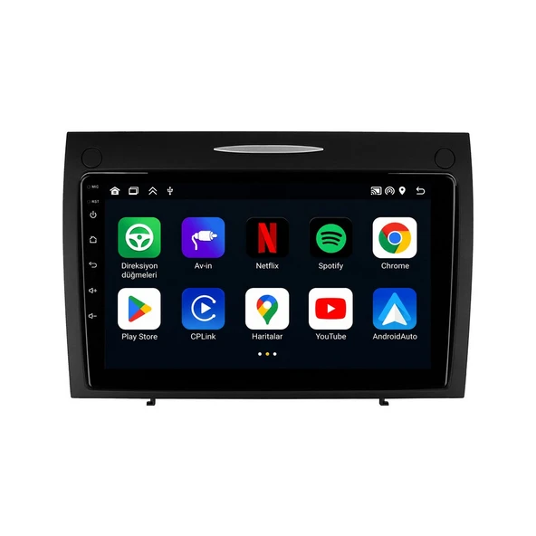 Mercedes SLK 2004-2010 Android Multimedya 9 inç 8-128 GB CarPlay Navigasyon Ekran ürün görseli 1