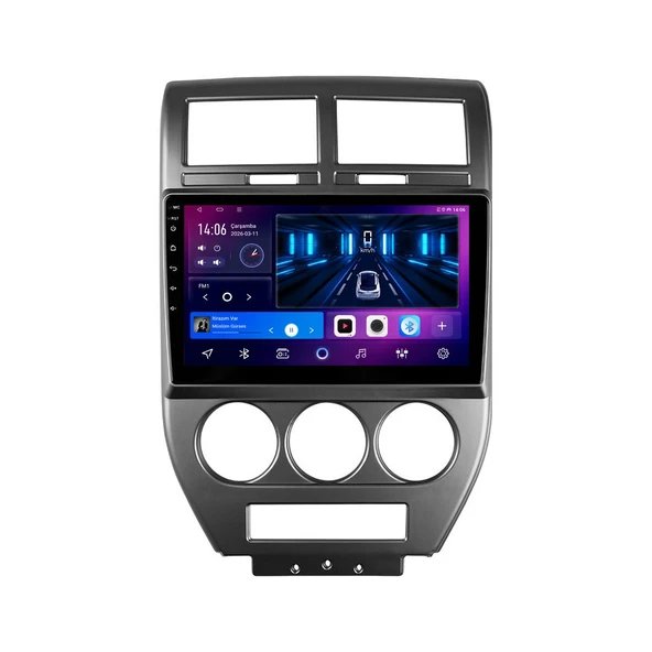 Jeep Patriot 2007-2009 Android Multimedya 10 inç 4-32 GB CarPlay Navigasyon Ekran ürün görseli 1