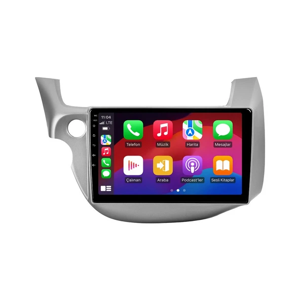 Honda Jazz 2009-2012 Android Multimedya 10 inç 4-32 GB CarPlay Navigasyon Ekran ürün görseli 1