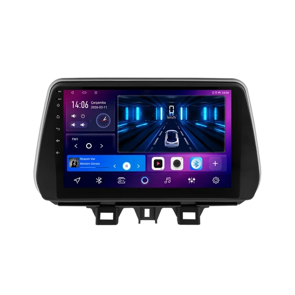 Hyundai Tucson 2018-2020 Android Multimedya 9 inç 10-256 GB Pro CarPlay Navigasyon Ekran ürün görseli 1