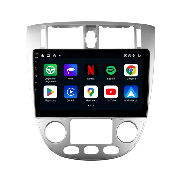 Chevrolet Lacetti 2004-2009 Android Multimedya 9 inç 4-64 GB CarPlay Navigasyon Ekran ürün görseli 1