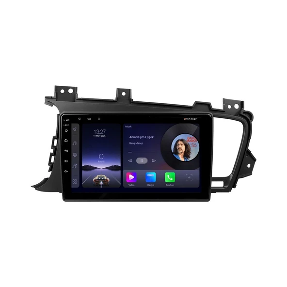Kia Optima 2011-2013 Android Multimedya 9 inç 8-64 GB CarPlay Navigasyon Ekran ürün görseli 1