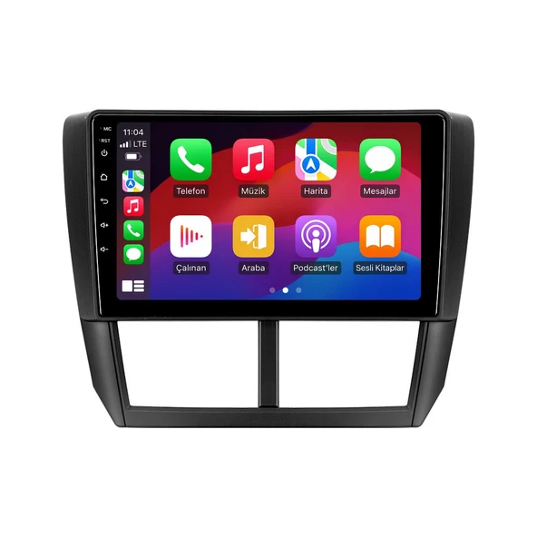 Subaru Forester 2008-2012 Android Multimedya 9 inç 4-32 GB CarPlay Navigasyon Ekran ürün görseli 1