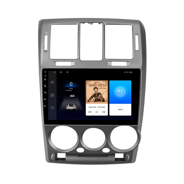 Hyundai Getz 2003-2011 Android Multimedya 9 inç 6-64 GB CarPlay Navigasyon Ekran ürün görseli 1