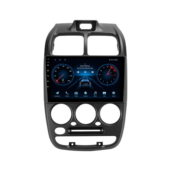 Hyundai Accent 2000-2007 Android Multimedya 9 inç 8-128 GB CarPlay Navigasyon Ekran ürün görseli 1