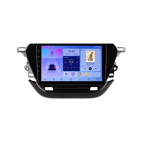 Opel Corsa 2020-2024 Android Multimedya 9 inç 4-32 GB CarPlay Navigasyon Ekran ürün görseli 1