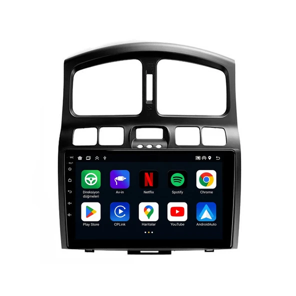 Hyundai Santa Fe 2002-2006 Android Multimedya 9 inç 4-64 GB CarPlay Navigasyon Ekran ürün görseli 1