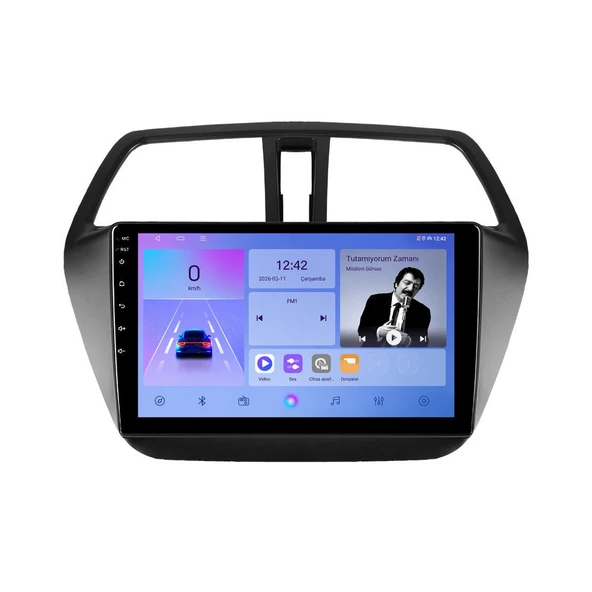 Suzuki S-Cross 2013-2021 Android Multimedya 9 inç 4-32 GB CarPlay Navigasyon Ekran ürün görseli 1