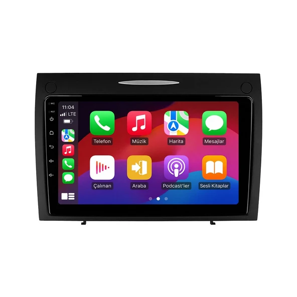 Mercedes SLK 2004-2010 Android Multimedya 9 inç 8-64 GB CarPlay Navigasyon Ekran ürün görseli 1