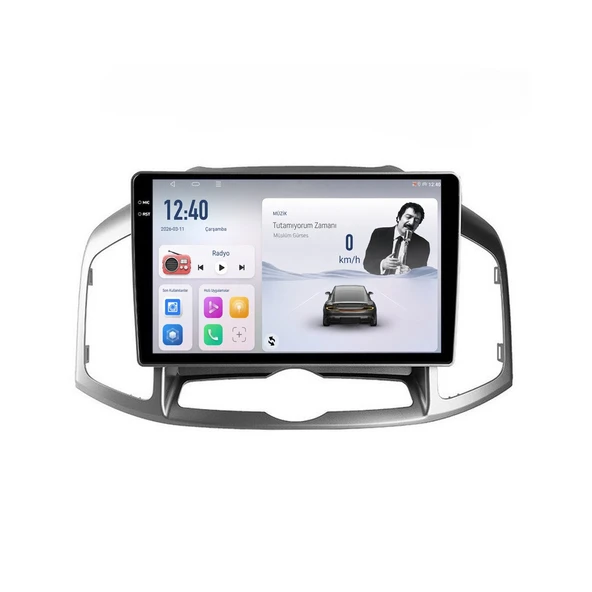 Chevrolet Captiva 2012-2013 Android Multimedya 10 inç 8-128 GB CarPlay Navigasyon Ekran ürün görseli 1