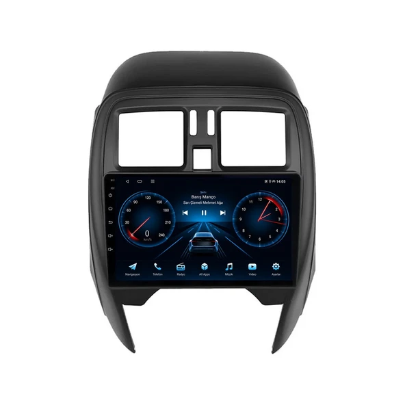 Nissan Micra 2013-2018 Android Multimedya 9 inç 4-32 GB CarPlay Navigasyon Ekran ürün görseli 1