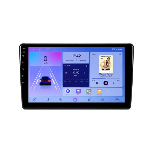 Toyota Yaris 2000-2006 Android Multimedya 9 inç 4-32 GB CarPlay Navigasyon Ekran ürün görseli 1
