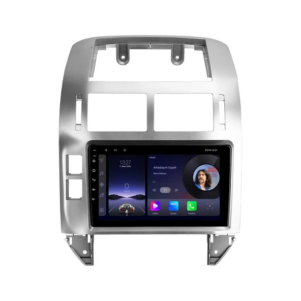 Volkswagen Polo 2003-2009 Android Multimedya 9 inç 4-32 GB CarPlay Navigasyon Ekran ürün görseli 1