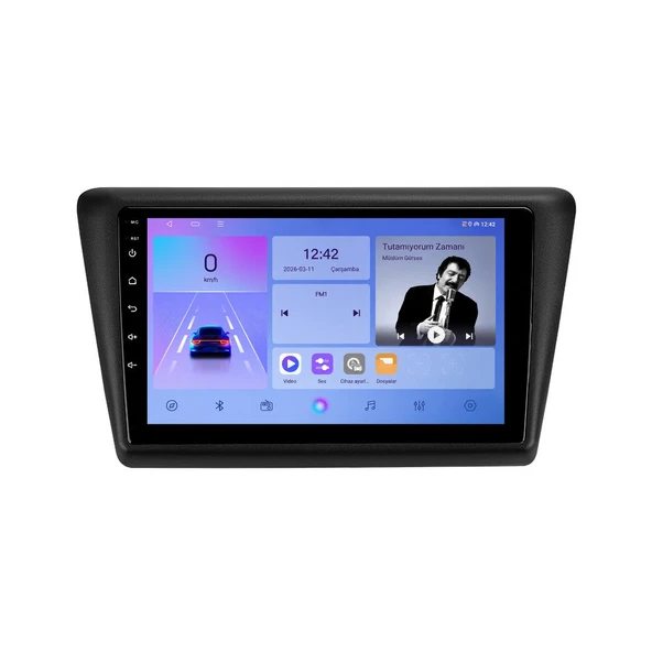 Skoda Rapid 2013-2018 Android Multimedya 9 inç 4-32 GB CarPlay Navigasyon Ekran ürün görseli 1