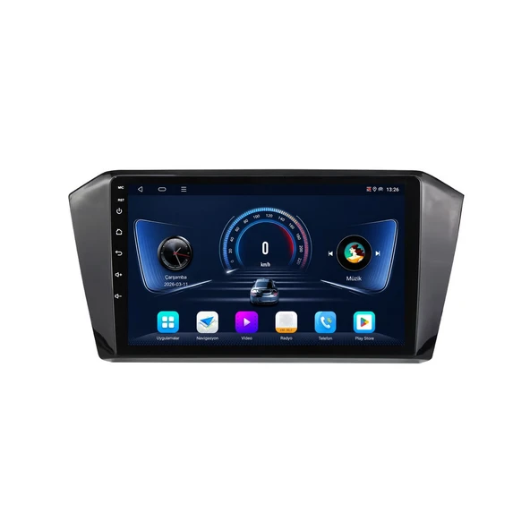 Volkswagen Passat 2015-2022 Android Multimedya 10 inç 10-256 GB Pro CarPlay Navigasyon Ekran ürün görseli 1