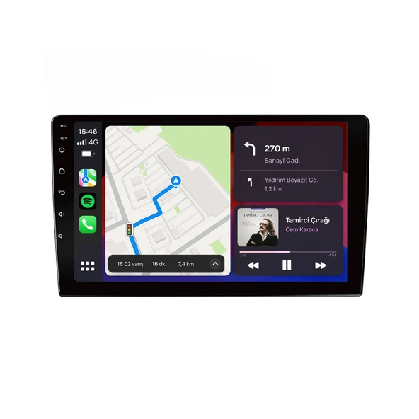 Seat Alhambra 2002-2008 Android Multimedya 9 inç 4-32 GB CarPlay Navigasyon Ekran ürün görseli 1