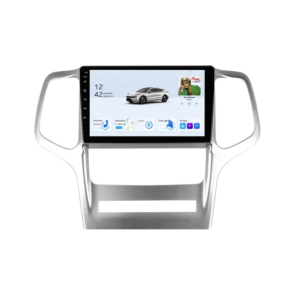 Jeep Grand Cherokee 2011-2012 Android Multimedya 9 inç 8-64 GB CarPlay Navigasyon Ekran ürün görseli 1