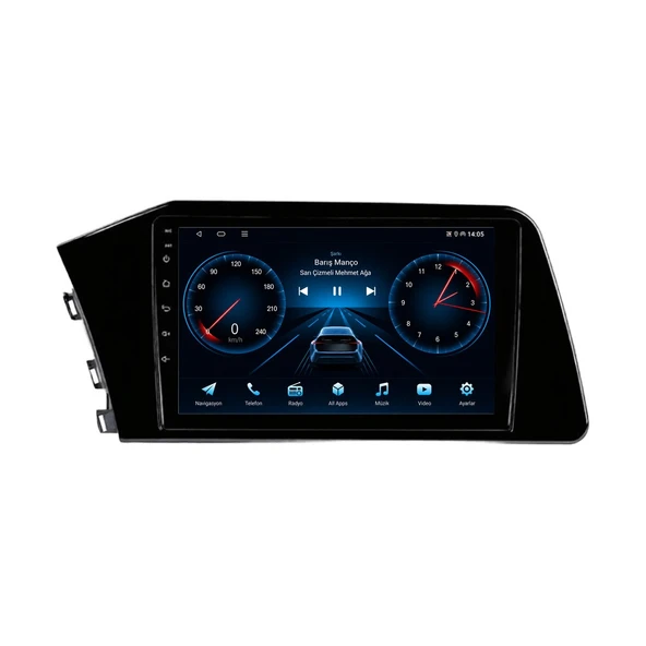 Hyundai Elantra 2021-2022 Android Multimedya 9 inç 8-128 GB CarPlay Navigasyon Ekran ürün görseli 1