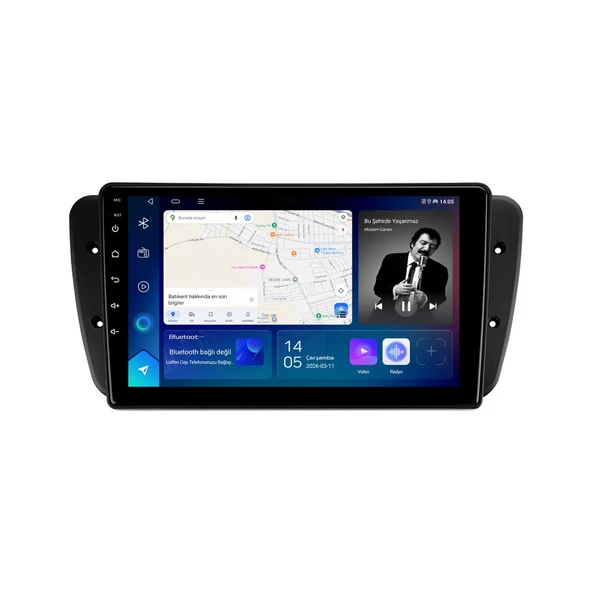 Seat Ibiza 2009-2012 Android Multimedya 9 inç 4-32 GB CarPlay Navigasyon Ekran ürün görseli 1