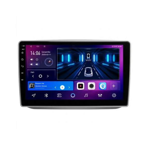 Skoda Fabia 2008-2014 Android Multimedya 10 inç 4-32 GB CarPlay Navigasyon Ekran ürün görseli 1