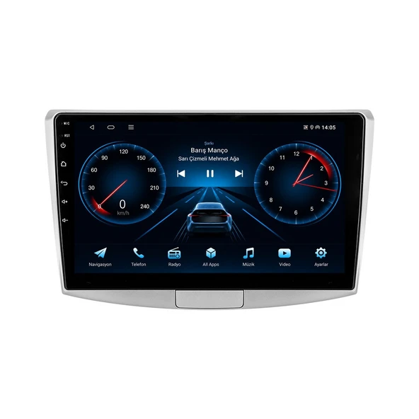 Volkswagen Passat 2005-2014 Android Multimedya 10 inç 8-64 GB CarPlay Navigasyon Ekran ürün görseli 1