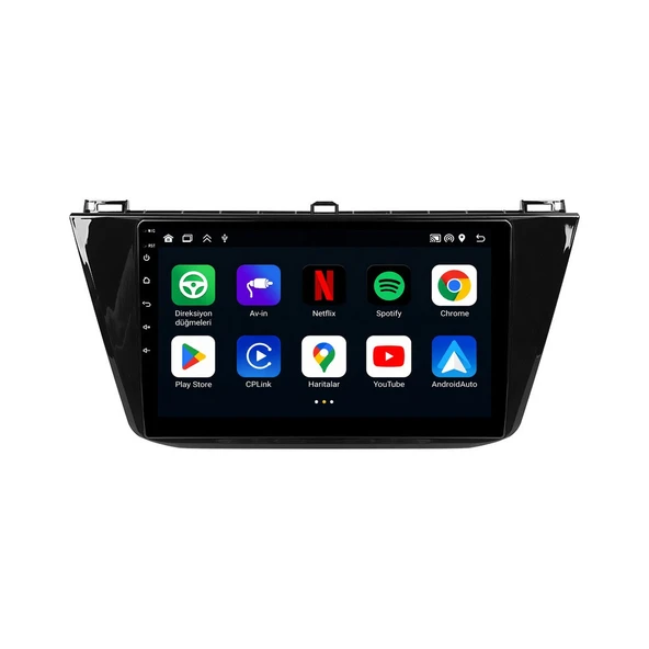 Volkswagen Tiguan 2016-2023 Android Multimedya 10 inç 4-64 GB CarPlay Navigasyon Ekran ürün görseli 1