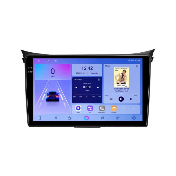 Hyundai i30 2012-2016 Android Multimedya 9 inç 6-64 GB CarPlay Navigasyon Ekran ürün görseli 1