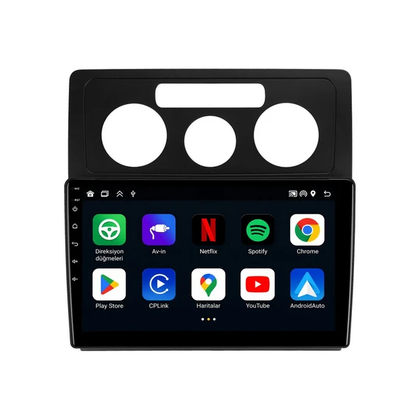 Volkswagen Caddy 2004-2010 Android Multimedya 9 inç 4-32 GB CarPlay Navigasyon Ekran ürün görseli 1