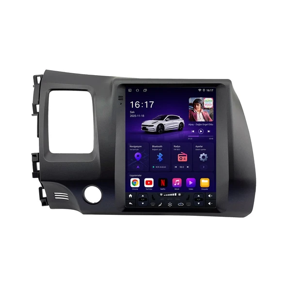 Honda Civic 2007-2012 Android Multimedya 9,7 inç 6-64 GB CarPlay Navigasyon Ekran ürün görseli 1