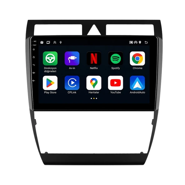 Audi A6 1997-2004 Android Multimedya 9 inç 8-64 GB CarPlay Navigasyon Ekran ürün görseli 1