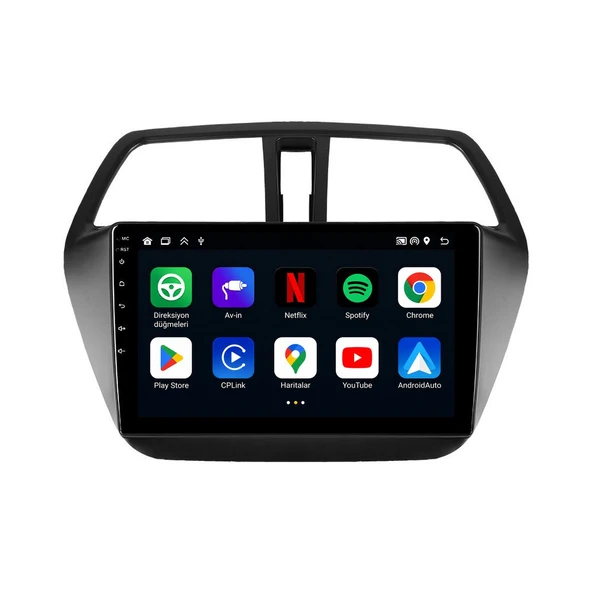 Suzuki S-Cross 2013-2021 Android Multimedya 9 inç 8-128 GB Pro CarPlay Navigasyon Ekran ürün görseli 1