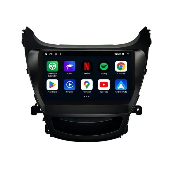 Hyundai Elantra 2014-2015 Android Multimedya 9 inç 8-128 GB CarPlay Navigasyon Ekran ürün görseli 1