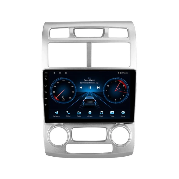 Kia Sportage 2005-2008 Android Multimedya 9 inç 4-32 GB CarPlay Navigasyon Ekran ürün görseli 1