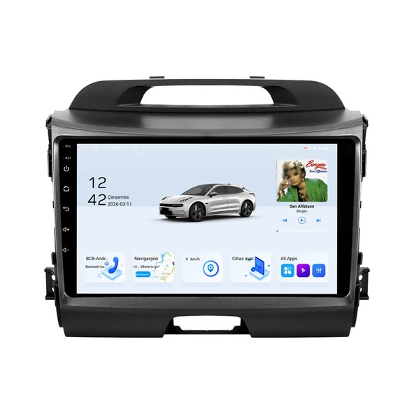 Kia Sportage 2011-2015 Android Multimedya 9 inç 8-64 GB CarPlay Navigasyon Ekran ürün görseli 1