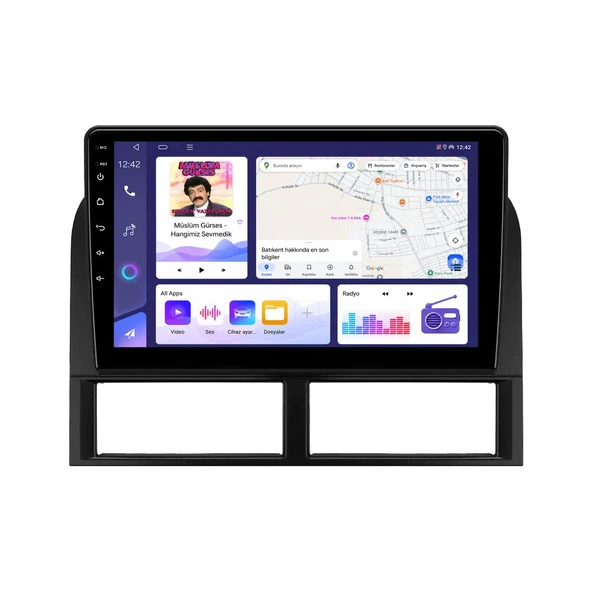 Jeep Grand Cherokee 1999-2005 Android Multimedya 9 inç 8-128 GB CarPlay Navigasyon Ekran ürün görseli 1