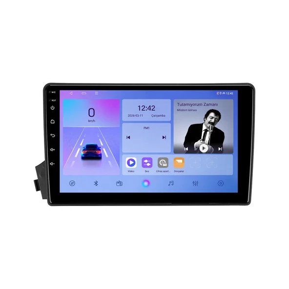SsangYong Actyon 2006-2012 Android Multimedya 9 inç 4-32 GB CarPlay Navigasyon Ekran ürün görseli 1