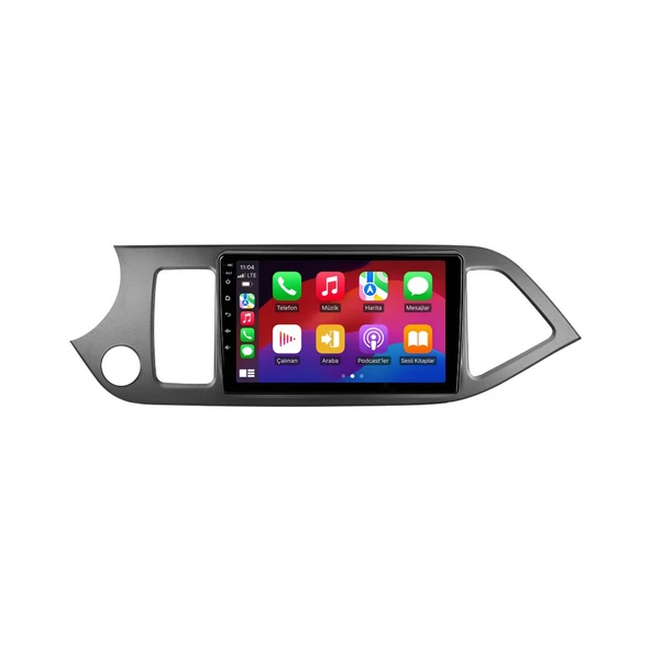 Kia Picanto 2011-2016 Android Multimedya 9 inç 8-128 GB CarPlay Navigasyon Ekran ürün görseli 1
