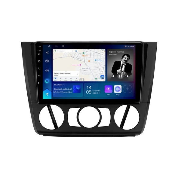 BMW 1 Series 2004-2011 Android Multimedya 9 inç 4-64 GB CarPlay Navigasyon Ekran ürün görseli 1
