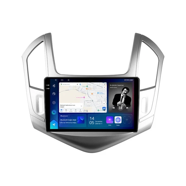 Chevrolet Cruze 2013-2015 Android Multimedya 9 inç 4-32 GB CarPlay Navigasyon Ekran ürün görseli 1