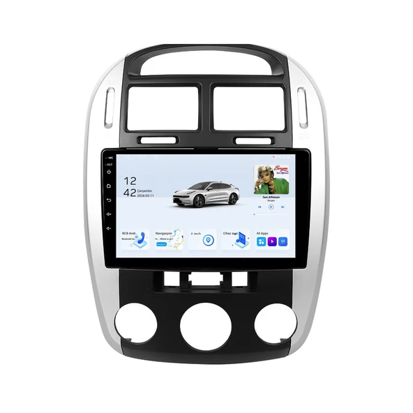 Kia Cerato 2007-2009 Android Multimedya 9 inç 8-128 GB Pro CarPlay Navigasyon Ekran ürün görseli 1