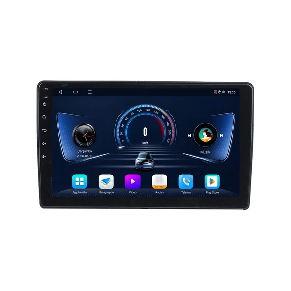 Land Rover Freelander 2004-2007 Android Multimedya 9 inç 8-64 GB CarPlay Navigasyon Ekran ürün görseli 1