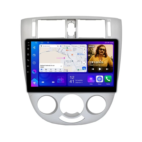 Chevrolet Lacetti 2004-2009 Android Multimedya 10 inç 10-256 GB Pro CarPlay Navigasyon Ekran ürün görseli 1